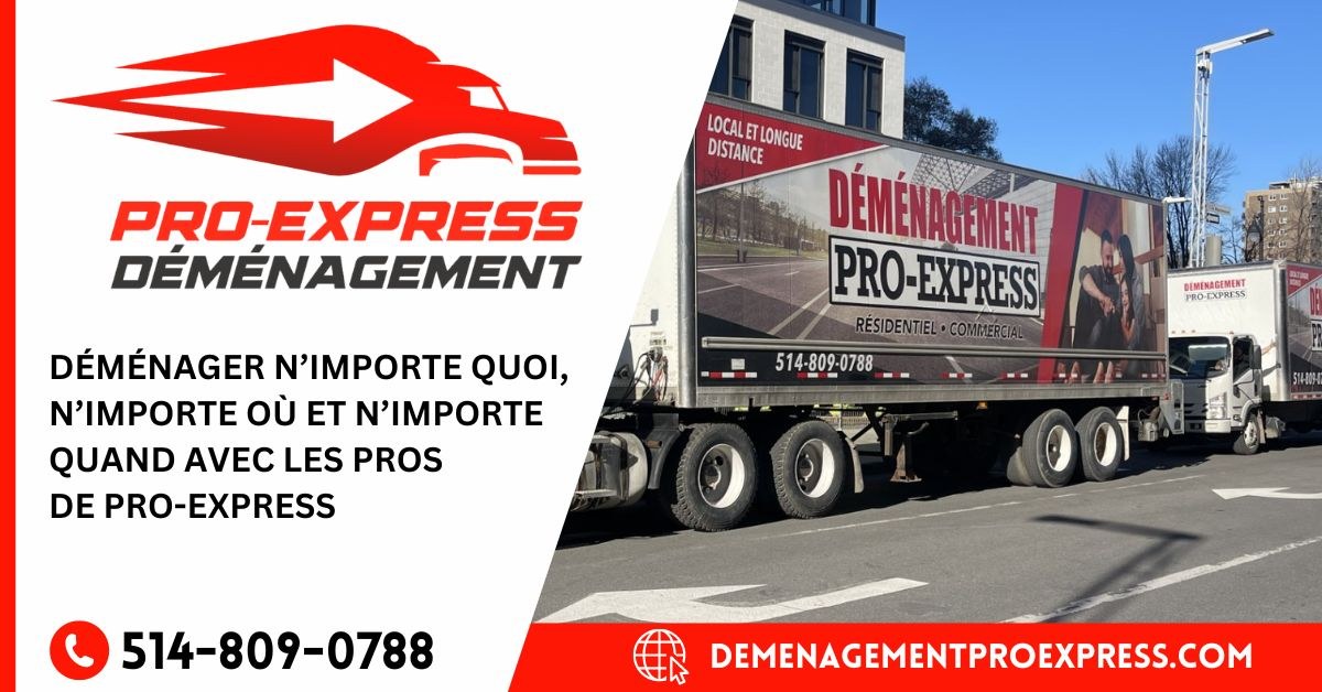 Bannière Déménagement Pro Express
